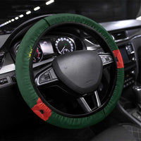 New Zealand and Australia ANZAC Day Steering Wheel Cover Lest We Forget Indigenous and Maori Pattern LT03 Universal Fit Multicolor - Polynesian Pride