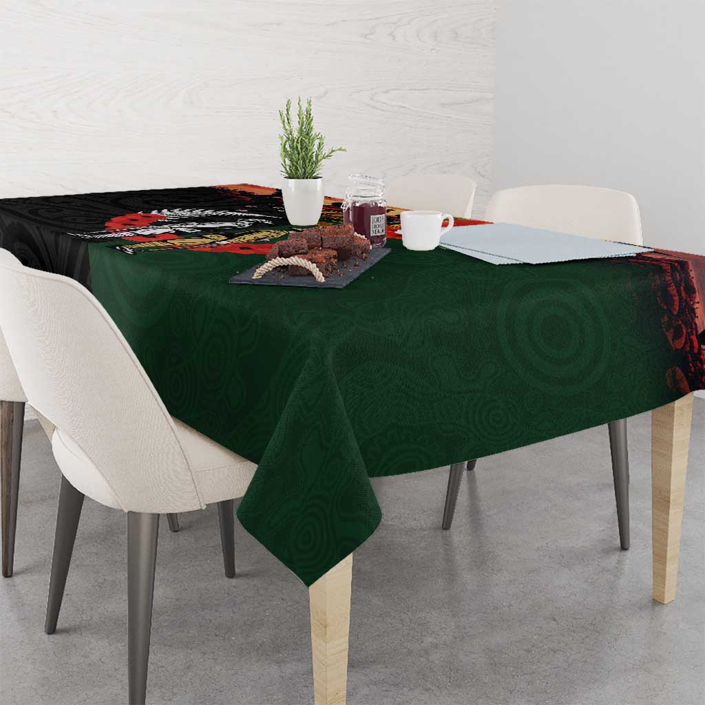 New Zealand and Australia ANZAC Day Tablecloth Lest We Forget Indigenous and Maori Pattern LT03 - Polynesian Pride