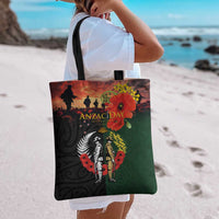 New Zealand and Australia ANZAC Day Tote Bag Lest We Forget Indigenous and Maori Pattern LT03 - Polynesian Pride
