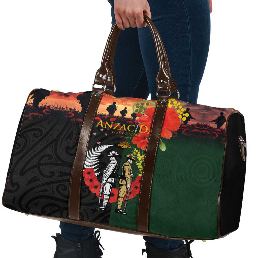 New Zealand and Australia ANZAC Day Travel Bag Lest We Forget Indigenous and Maori Pattern LT03 - Polynesian Pride