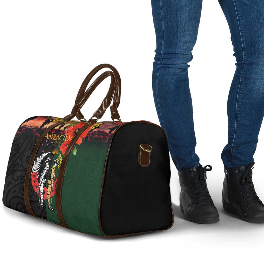 New Zealand and Australia ANZAC Day Travel Bag Lest We Forget Indigenous and Maori Pattern LT03 - Polynesian Pride