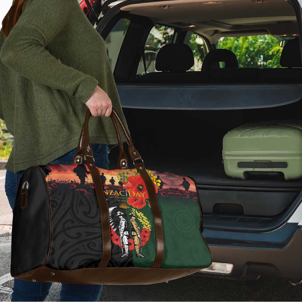 New Zealand and Australia ANZAC Day Travel Bag Lest We Forget Indigenous and Maori Pattern LT03 - Polynesian Pride