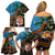 Fiji and Australia Family Matching Off Shoulder Short Dress and Hawaiian Shirt Fijian and Aboriginal mix Culture