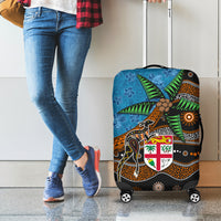 Fiji and Australia Luggage Cover Fijian and Aboriginal mix Culture
