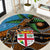 Fiji and Australia Round Carpet Fijian and Aboriginal mix Culture