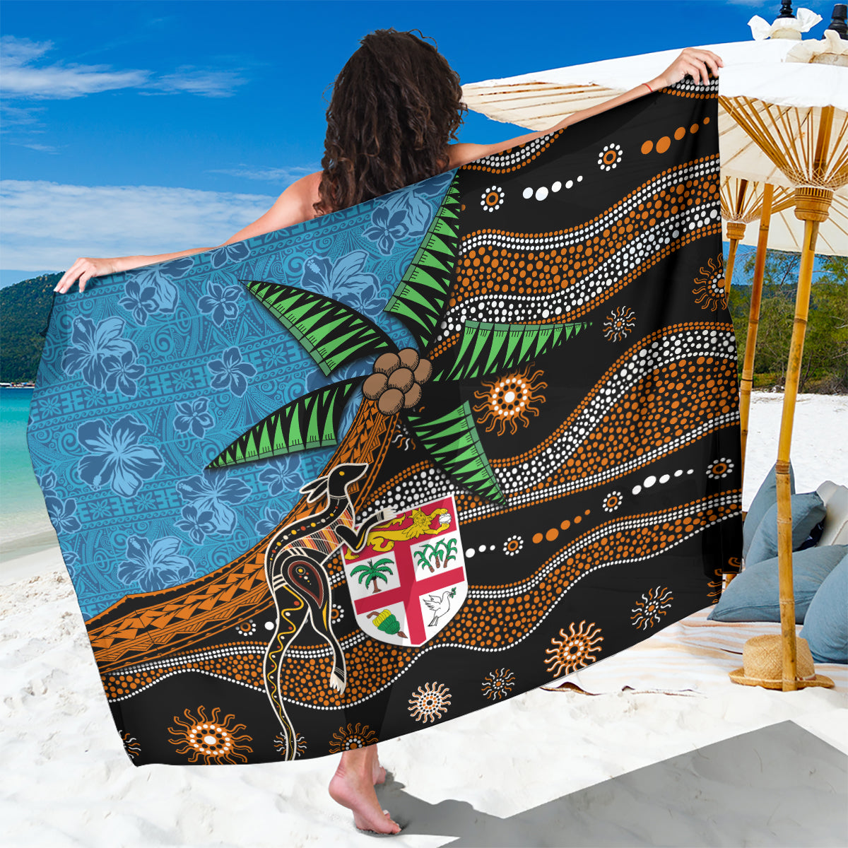 Fiji and Australia Sarong Fijian and Aboriginal mix Culture