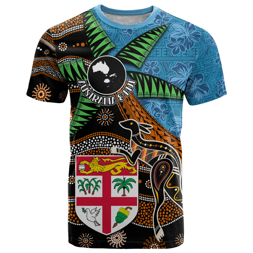 Fiji and Australia T Shirt Fijian and Aboriginal mix Culture