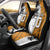 Custom Fiji and Australia Rugby Car Seat Cover Tapa Mix Aboriginal Pattern Half Style