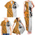 Custom Fiji and Australia Rugby Family Matching Tank Maxi Dress and Hawaiian Shirt Tapa Mix Aboriginal Pattern Half Style