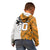 Custom Fiji and Australia Rugby Kid Hoodie Tapa Mix Aboriginal Pattern Half Style