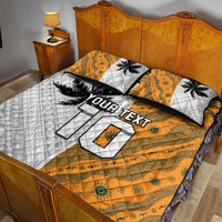 Custom Fiji and Australia Rugby Quilt Bed Set Tapa Mix Aboriginal Pattern Half Style