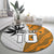 Custom Fiji and Australia Rugby Round Carpet Tapa Mix Aboriginal Pattern Half Style