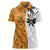 Custom Fiji and Australia Rugby Women Polo Shirt Tapa Mix Aboriginal Pattern Half Style