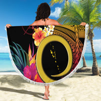 Vanuatu Independence Day Beach Blanket Sand Drawing Melanesian Vibes LT03 - Polynesian Pride