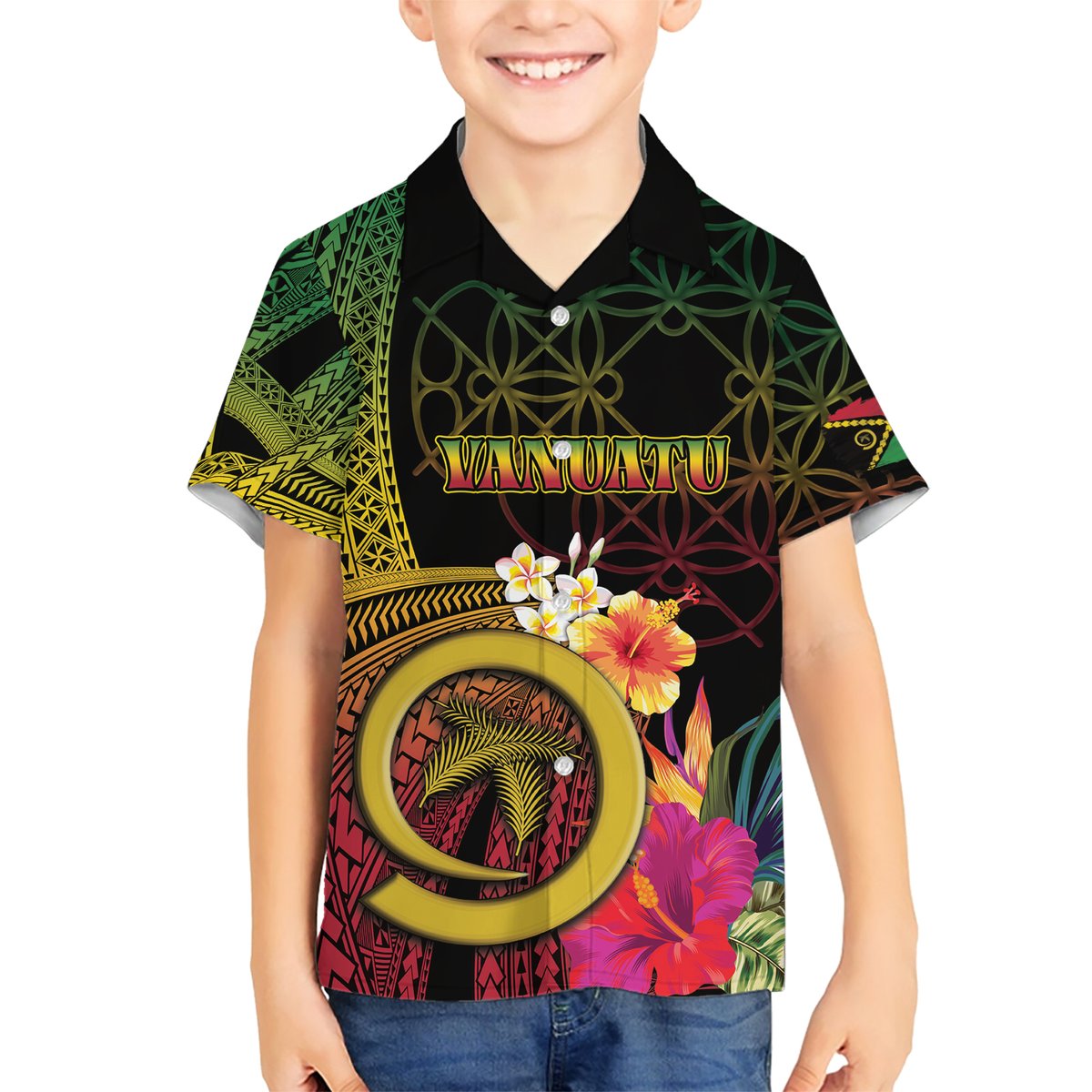 Vanuatu Independence Day Hawaiian Shirt Sand Drawing Melanesian Vibes LT03 - Polynesian Pride