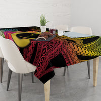 Vanuatu Independence Day Tablecloth Sand Drawing Melanesian Vibes LT03 - Polynesian Pride