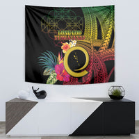 Vanuatu Independence Day Tapestry Sand Drawing Melanesian Vibes LT03 - Polynesian Pride