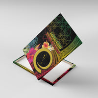 Vanuatu Selebretem 44th Indipendens Dei Canvas Wall Art Sand Drawing Melanesian Vibes