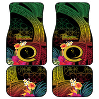 Vanuatu Selebretem 44th Indipendens Dei Car Mats Sand Drawing Melanesian Vibes LT03 - Polynesian Pride