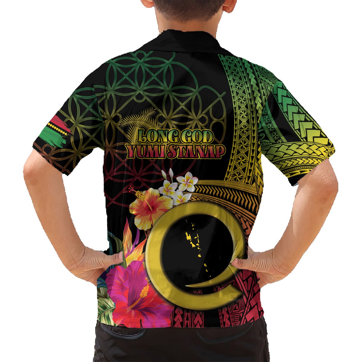 Vanuatu Selebretem 44th Indipendens Dei Hawaiian Shirt Sand Drawing Melanesian Vibes LT03 - Polynesian Pride