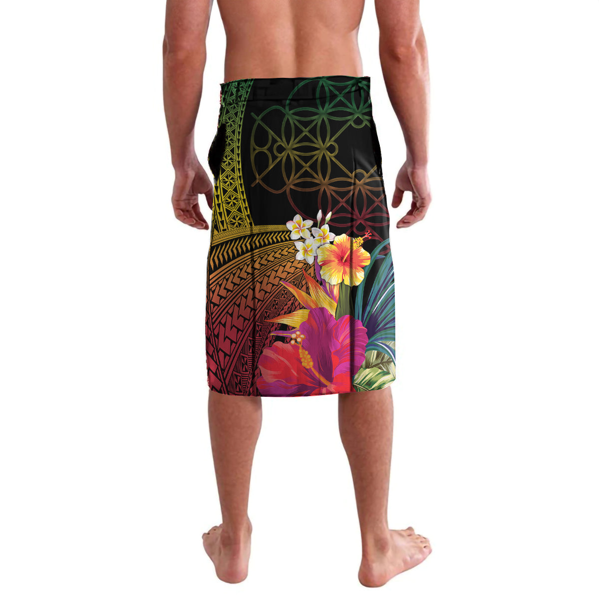 Vanuatu Selebretem 44th Indipendens Dei Lavalava Sand Drawing Melanesian Vibes LT03 - Polynesian Pride