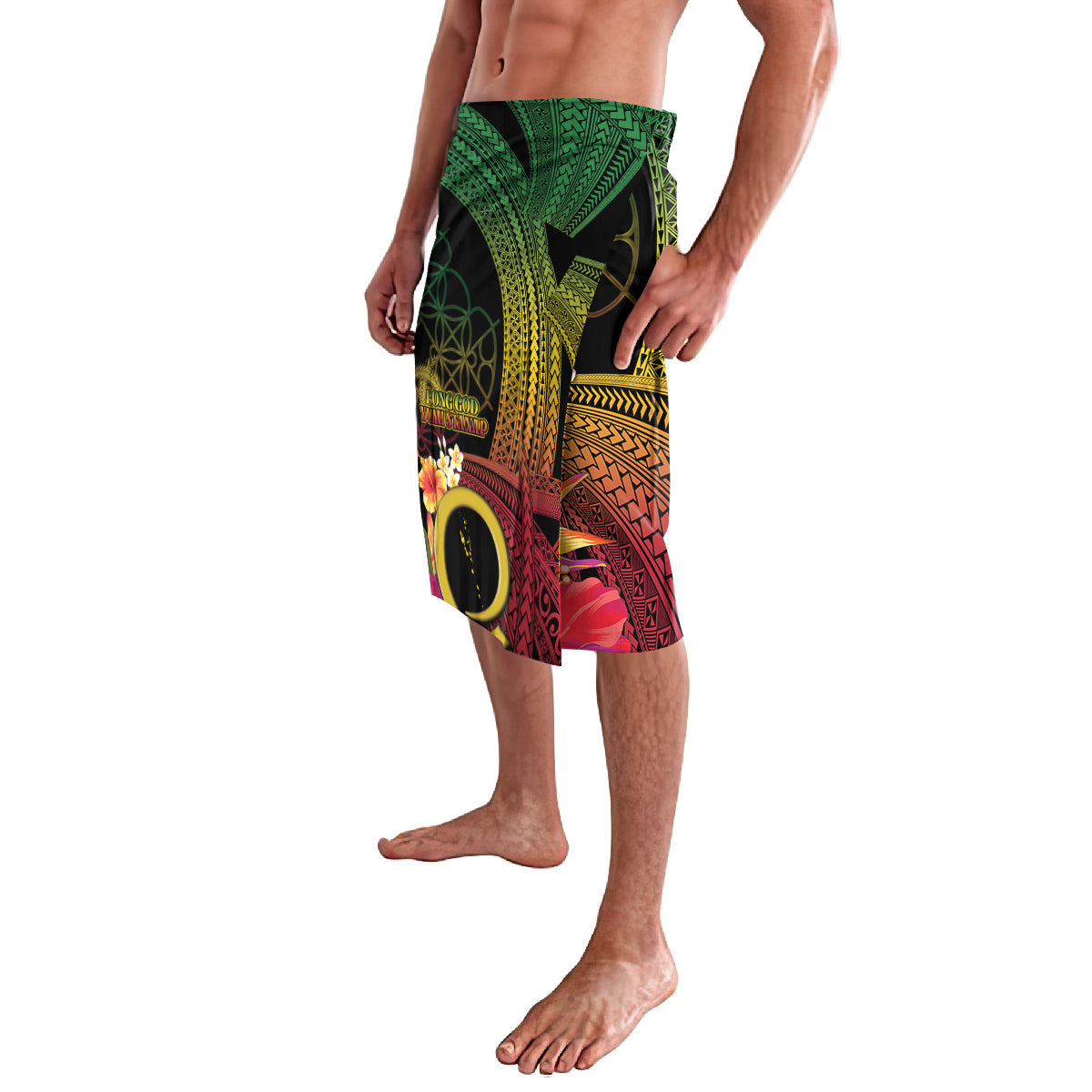 Vanuatu Selebretem 44th Indipendens Dei Lavalava Sand Drawing Melanesian Vibes LT03 - Polynesian Pride