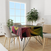 Vanuatu Selebretem 44th Indipendens Dei Tablecloth Sand Drawing Melanesian Vibes LT03 - Polynesian Pride