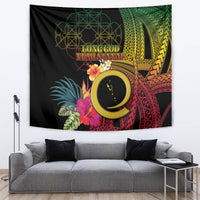 Vanuatu Selebretem 44th Indipendens Dei Tapestry Sand Drawing Melanesian Vibes