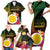 Vanuatu Shefa Day Family Matching Short Sleeve Bodycon Dress and Hawaiian Shirt Sand Drawing Melanesian