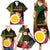 Vanuatu Shefa Day Family Matching Summer Maxi Dress and Hawaiian Shirt Sand Drawing Melanesian