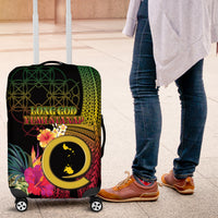 Vanuatu Shefa Day Luggage Cover Sand Drawing Melanesian