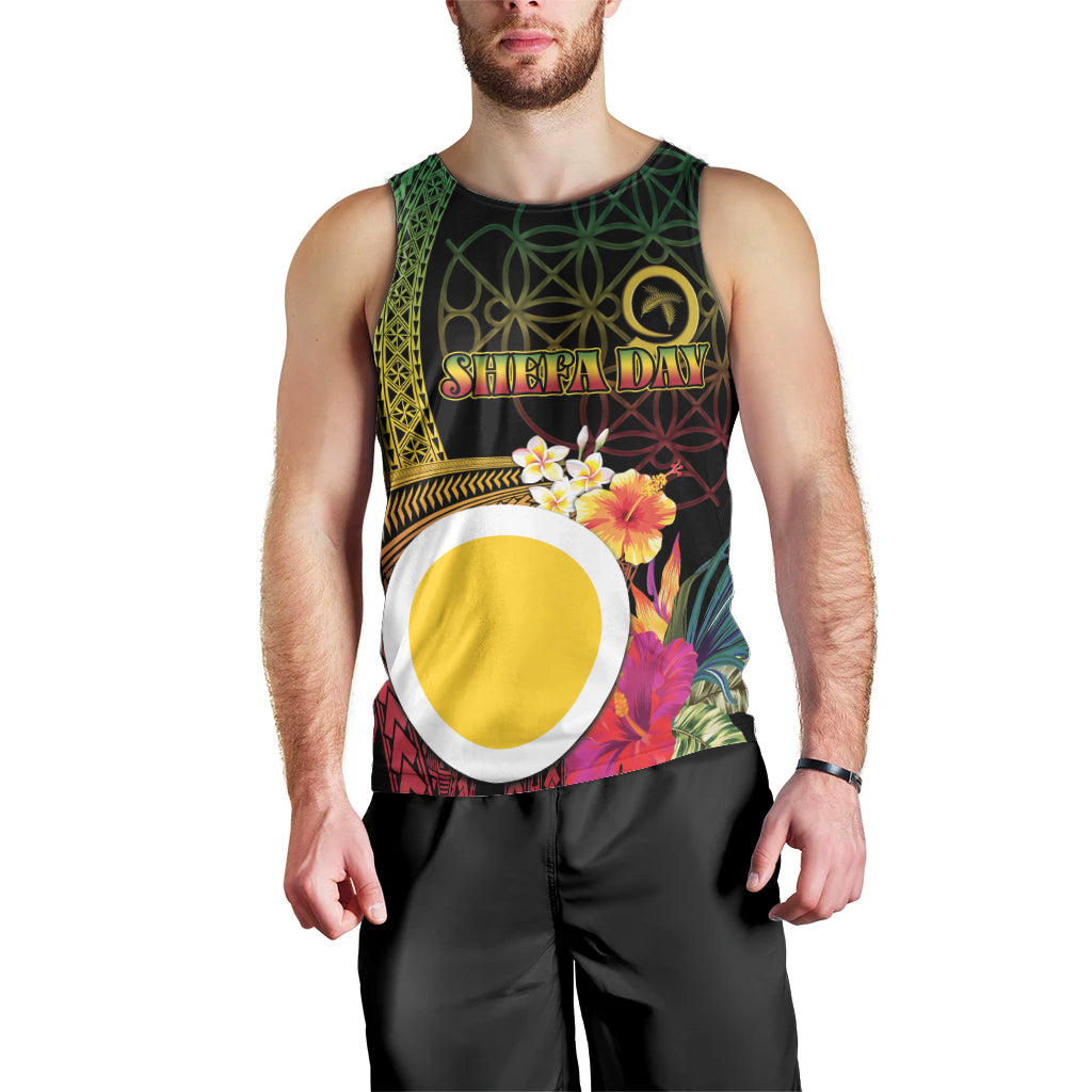 Vanuatu Shefa Day Men Tank Top Sand Drawing Melanesian LT03 - Polynesian Pride
