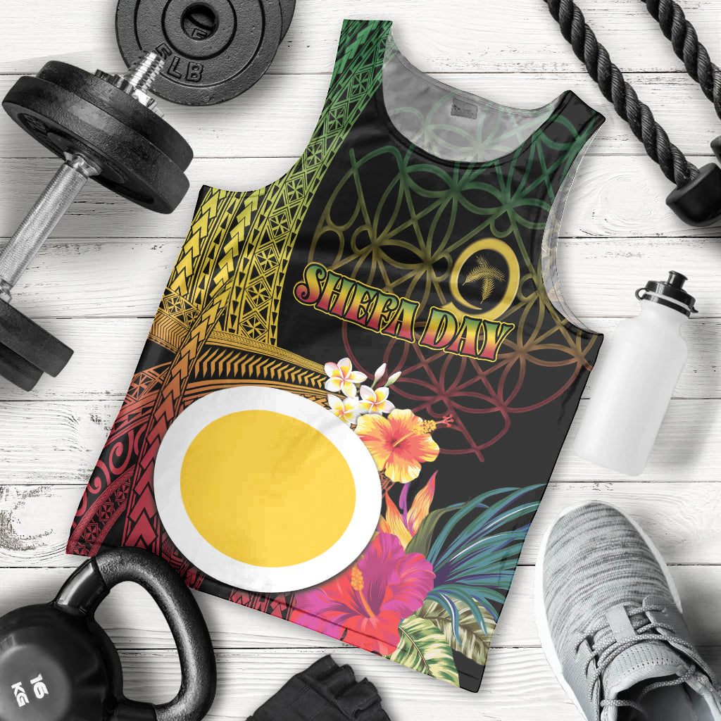 Vanuatu Shefa Day Men Tank Top Sand Drawing Melanesian LT03 - Polynesian Pride