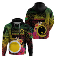 Vanuatu Shefa Day Zip Hoodie Sand Drawing Melanesian