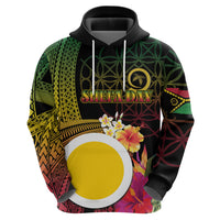 Vanuatu Shefa Day Zip Hoodie Sand Drawing Melanesian