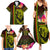 Hawaiian Reggae Music Family Matching Summer Maxi Dress and Hawaiian Shirt Jamaica Singer Tribal Polynesian and Hibiscus