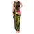 Hawaiian Reggae Music Tank Maxi Dress Jamaica Singer Tribal Polynesian and Hibiscus