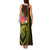 Hawaiian Reggae Music Tank Maxi Dress Jamaica Singer Tribal Polynesian and Hibiscus