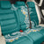 Aloha Polynesian Plumeria Flower Back Car Seat Cover Teal Color