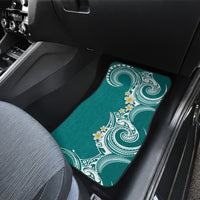 Aloha Polynesian Plumeria Flower Car Mats Teal Color LT03 - Polynesian Pride