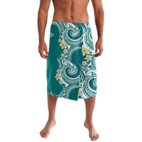 Aloha Polynesian Plumeria Flower Lavalava Teal Color LT03 Teal - Polynesian Pride
