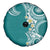 Aloha Polynesian Plumeria Flower Spare Tire Cover Teal Color