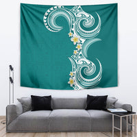 Aloha Polynesian Plumeria Flower Tapestry Teal Color LT03 Teal - Polynesian Pride