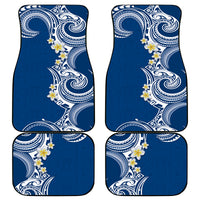 Aloha Polynesian Plumeria Flower Car Mats Blue Color LT03 - Polynesian Pride