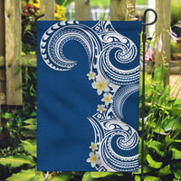 Aloha Polynesian Plumeria Flower Garden Flag Blue Color LT03 Garden Flag Blue - Polynesian Pride