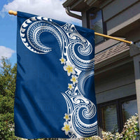 Aloha Polynesian Plumeria Flower Garden Flag Blue Color LT03 - Polynesian Pride