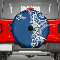Aloha Polynesian Plumeria Flower Spare Tire Cover Blue Color LT03 - Polynesian Pride