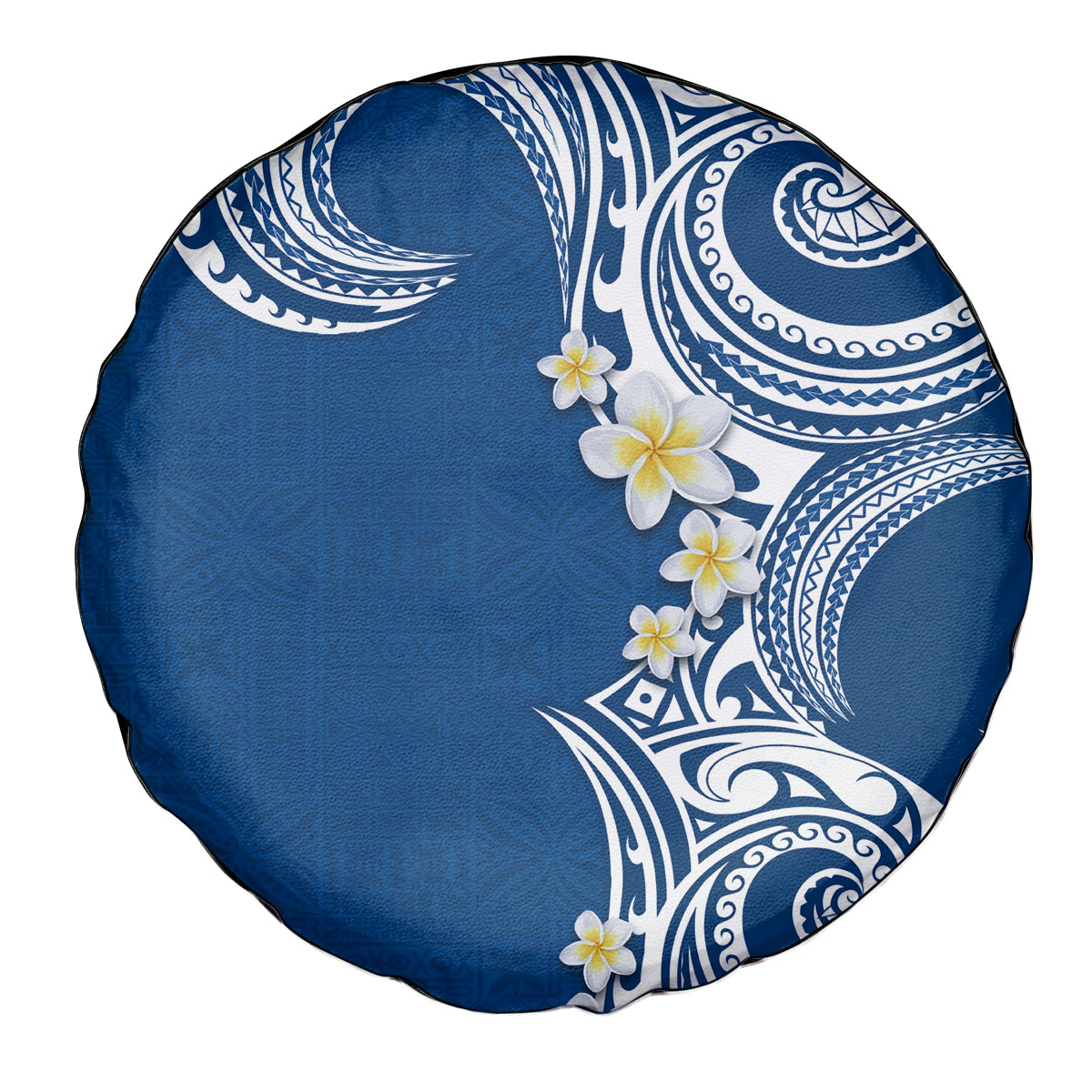 Aloha Polynesian Plumeria Flower Spare Tire Cover Blue Color LT03 - Polynesian Pride