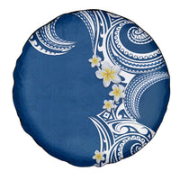 Aloha Polynesian Plumeria Flower Spare Tire Cover Blue Color LT03 - Polynesian Pride
