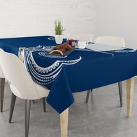 Aloha Polynesian Plumeria Flower Tablecloth Blue Color LT03 - Polynesian Pride